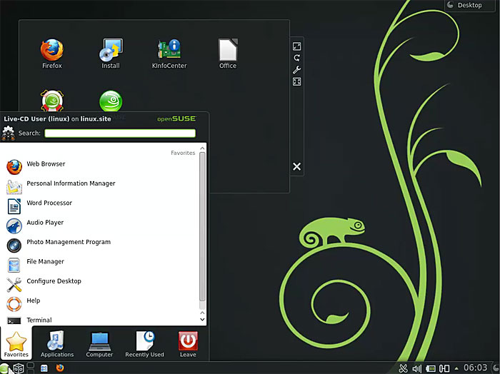 openSUSE Screenshot