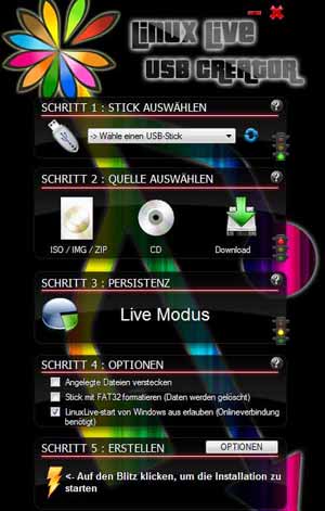 linux live usb creator