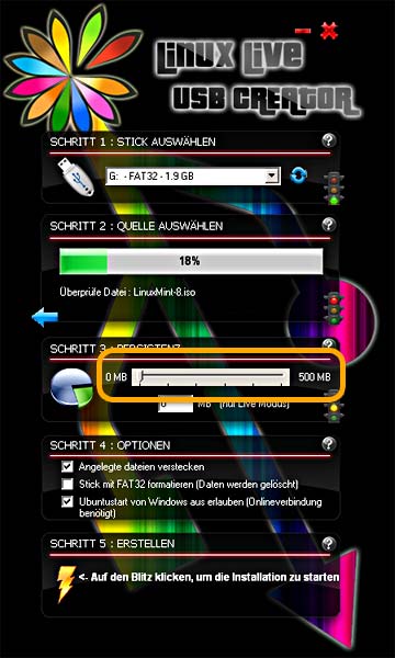 Live Linux USB Creator-Anleitung How-to