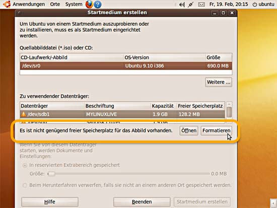 Ubuntu auf USB-Stick installieren - Anleitung How-to