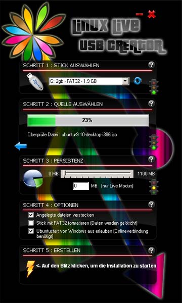 Live Linux USB Creator-Anleitung How-to