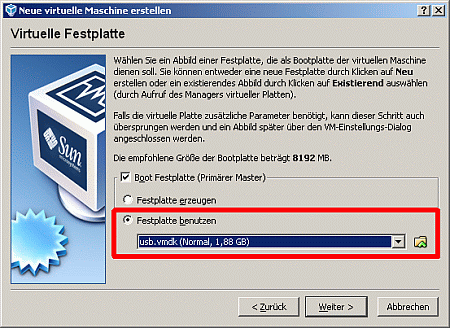 VirtualBox/Virtualle Maschine von USB booten, Bild 7