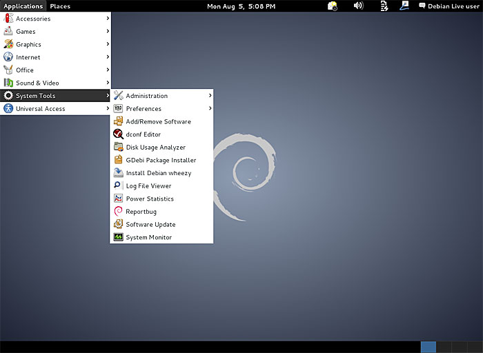 Debian Screenshot