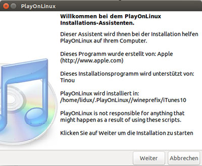 iTunes in Ubuntu Linux installieren