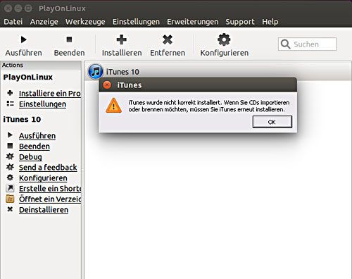 iTunes in Ubuntu Linux installieren